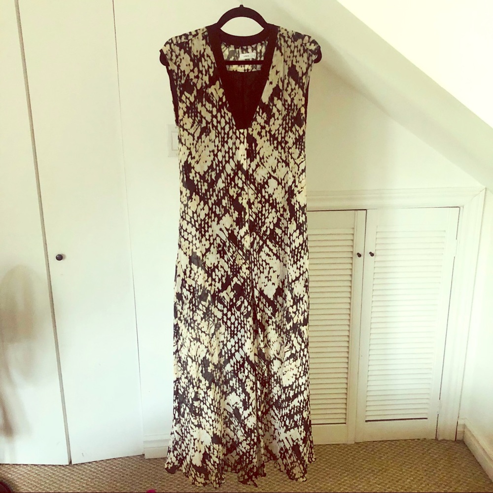 100% Silk Vince Maxi Dress